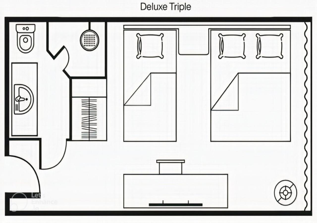Deluxe Dreibettzimmer
